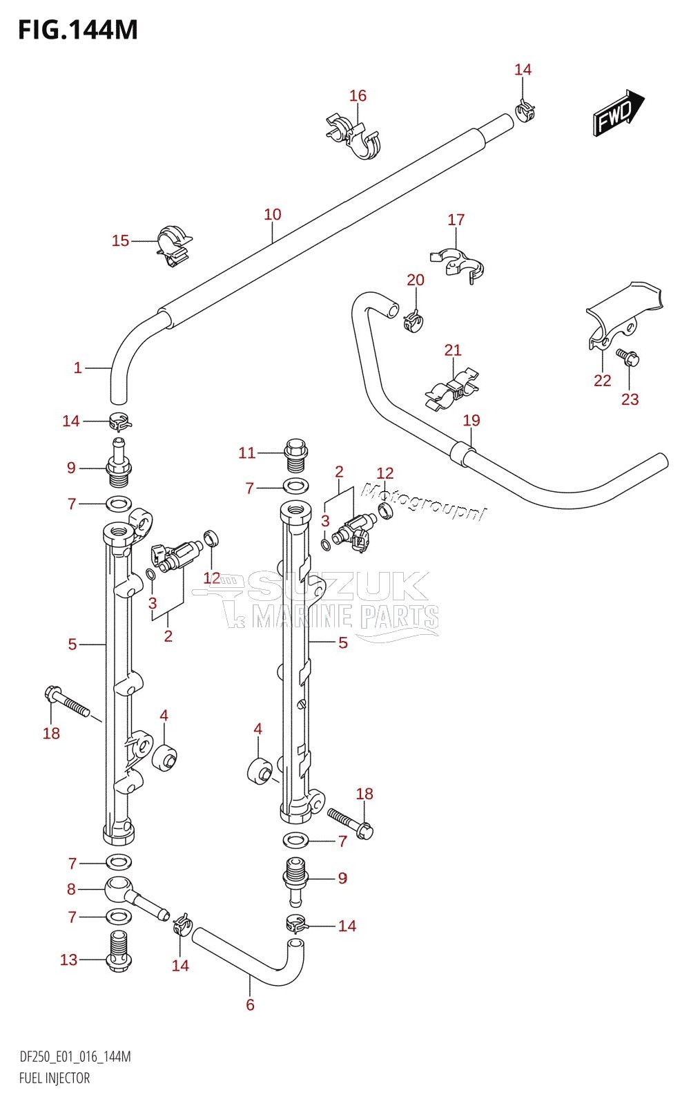 FUEL INJECTOR (DF250Z:E40)