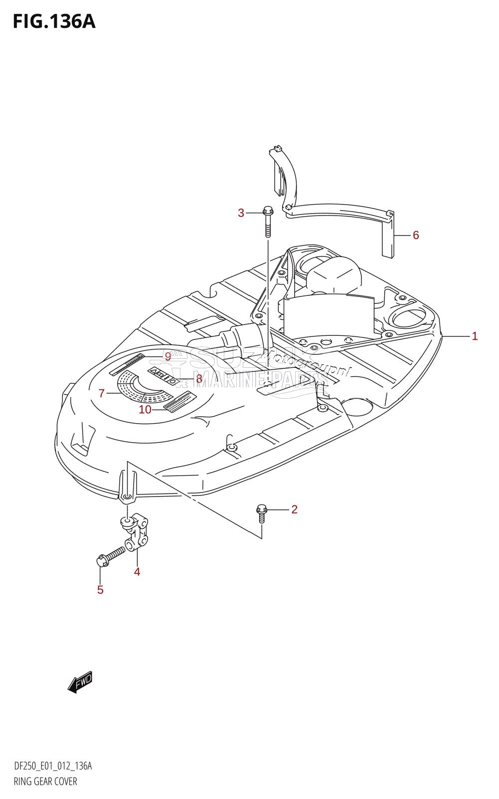 RING GEAR COVER (DF200T:E01)