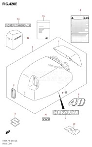 DT40 From 04005-310001 ()  2013 drawing ENGINE COVER (DT40WK:P40)