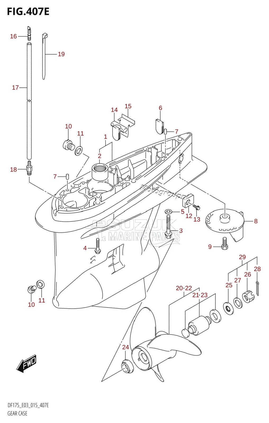 GEAR CASE (DF175T:E03)