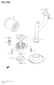 14003Z-410001 (2014) 140hp E01-Gen. Export 1 (DF140AZ) DF140AZ drawing OIL PUMP