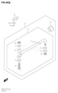 DF70A From 07003F-510001 (E03)  2015 drawing DRAG LINK (DF90ATH:E01)