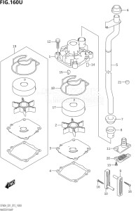 06002F-510001 (2005) 60hp E01 E40-Gen. Export 1 - Costa Rica (DF60A  DF60AQH  DF60ATH) DF60A drawing WATER PUMP (DF60AVTH:E40)