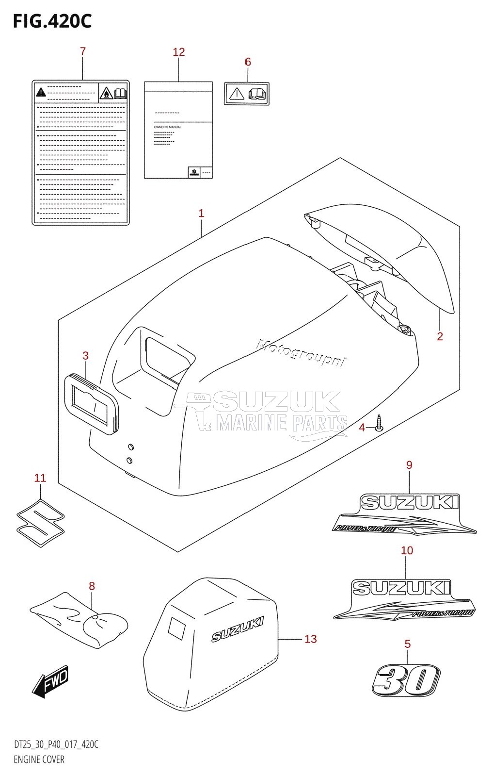 ENGINE COVER (DT30R:P40)