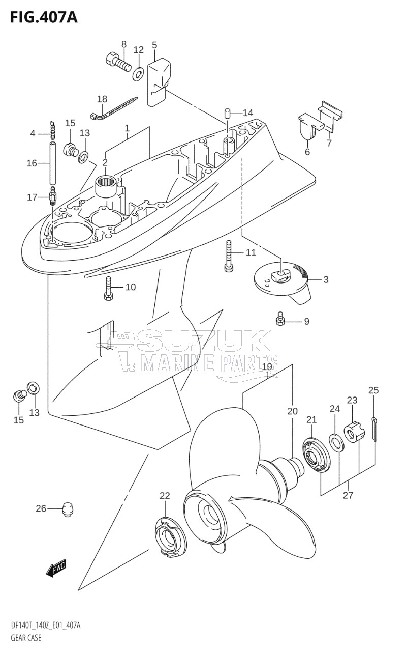 GEAR CASE (DF140T,DF140WT)