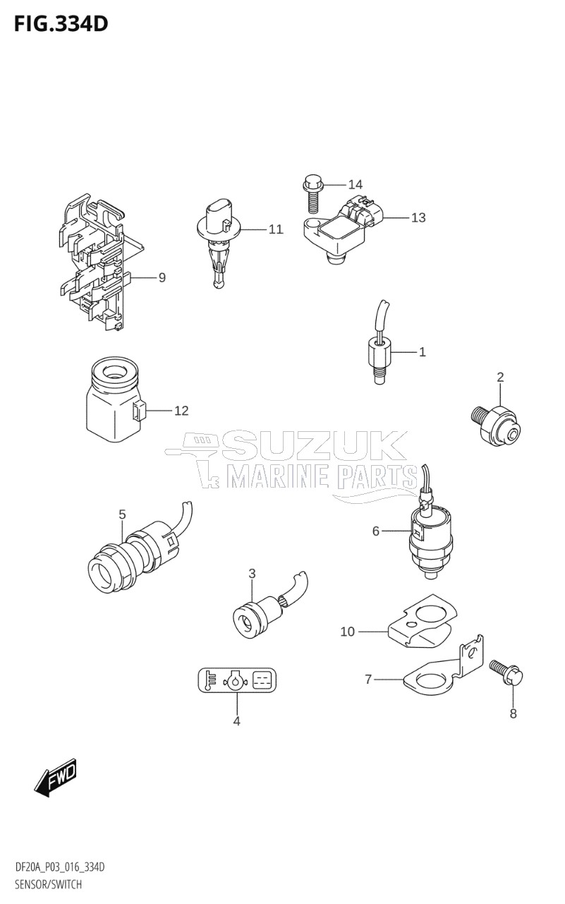 SENSOR / SWITCH (DF9.9BTH:P03)