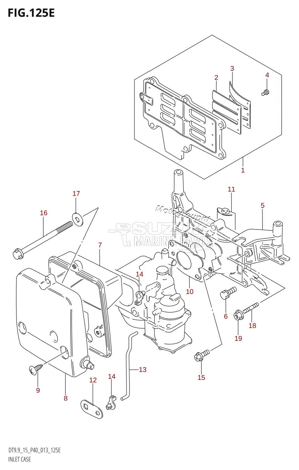 INLET CASE (DT15K:P36)