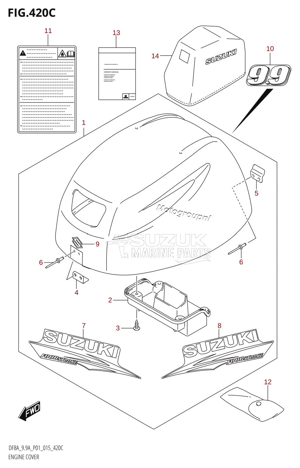 ENGINE COVER (DF9.9A:P01)