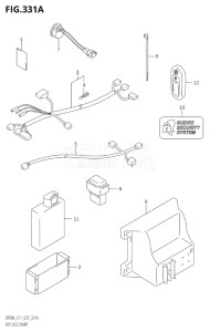 09003F-040001 (2020) 90hp E01 E40-Gen. Export 1 - Costa Rica (DF90ATH) DF90A drawing KEY LESS START (SEE NOTE)