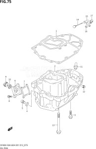 04004F-210001 (2012) 40hp E34-Italy (DF40AST) DF40A drawing OIL PAN