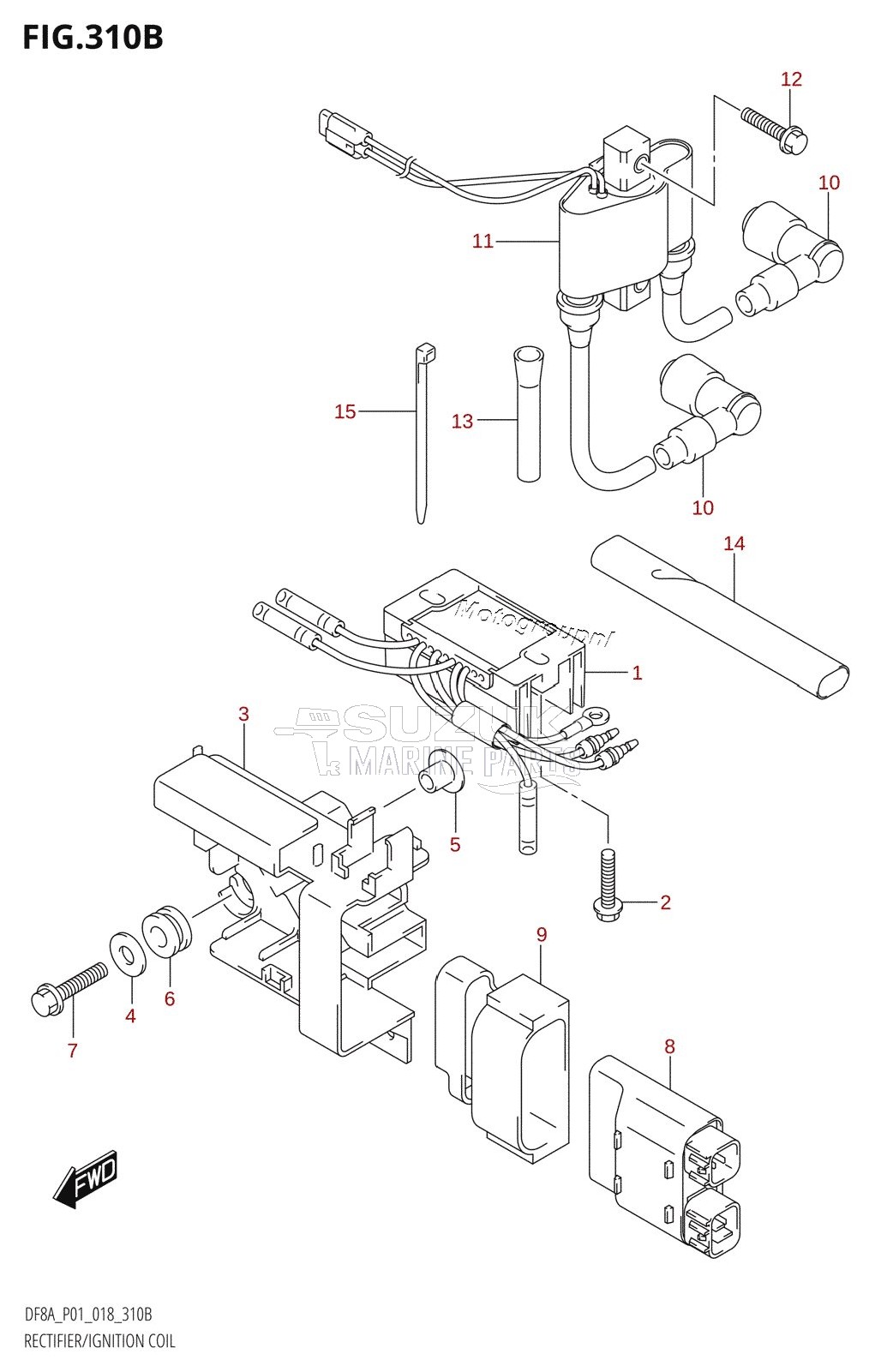 RECTIFIER /​ IGNITION COIL (DF8AR,DF9.9AR)