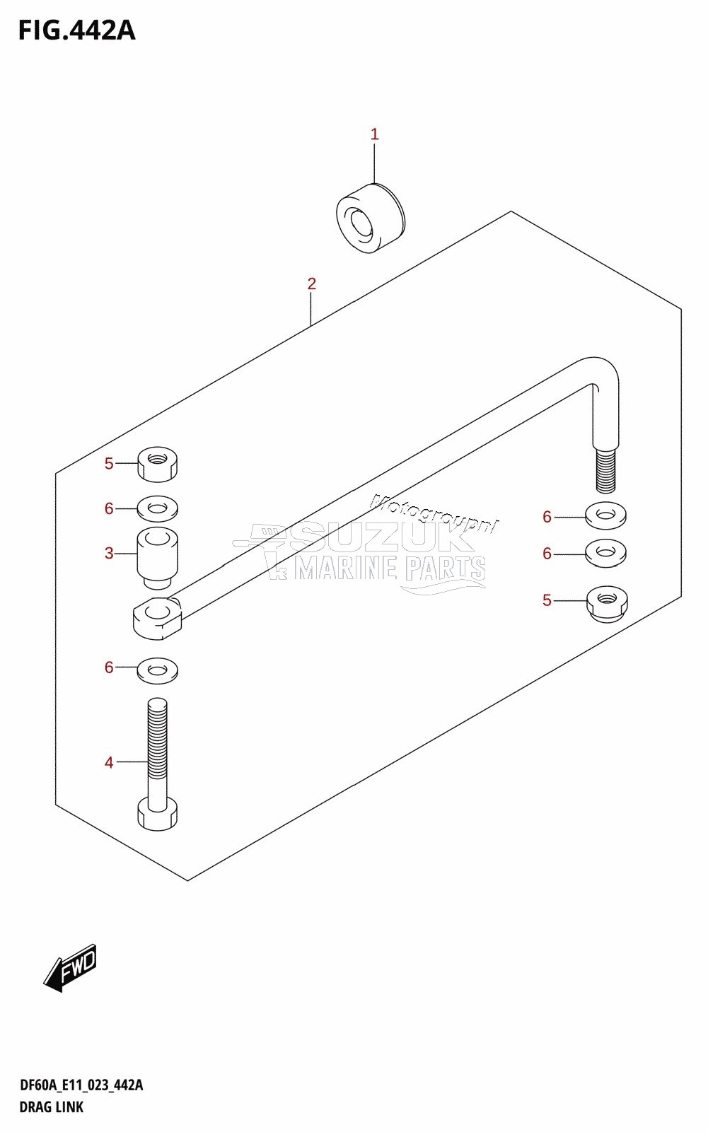 DRAG LINK (DF40A,DF40AST,DF50A,DF50AVT,DF60A,DF60AVT,DF40ASVT)