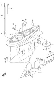 DF 175 drawing Gear Case