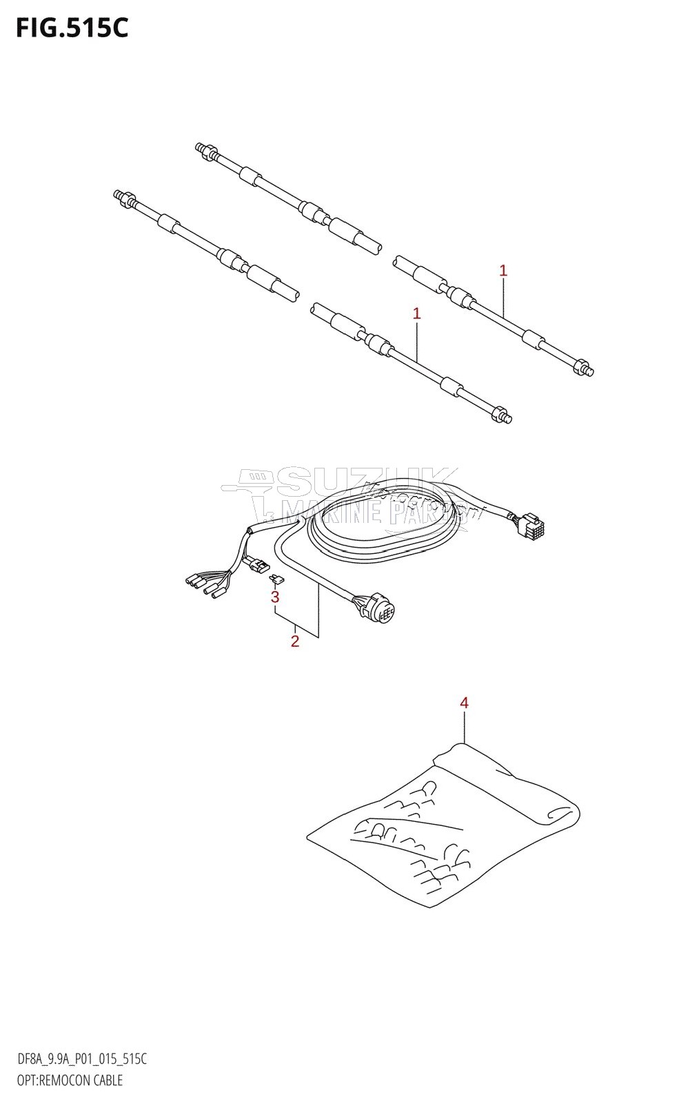 OPT:REMOCON CABLE (DF9.9A:P01)