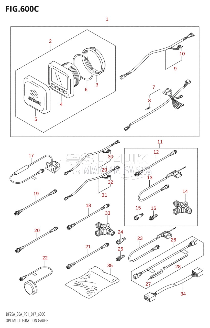 OPT:MULTI FUNCTION GAUGE (DF30AR:P01)