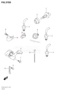 DF250ST From 25004F-710001 (E03)  2017 drawing SENSOR (DF225Z:E03)