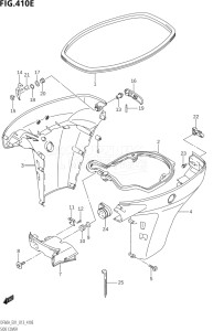 04003F-310001 (2013) 40hp E01-Gen. Export 1 (DF40A  DF40AQH  DF40AST  DF40ATH) DF40A drawing SIDE COVER (DF50A:E01)