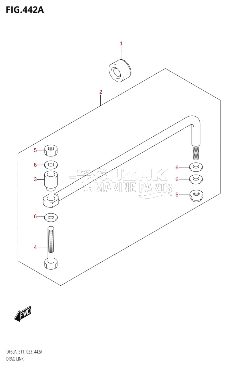 DRAG LINK (DF40A,DF40AST,DF50A,DF50AVT,DF60A,DF60AVT,DF40ASVT)