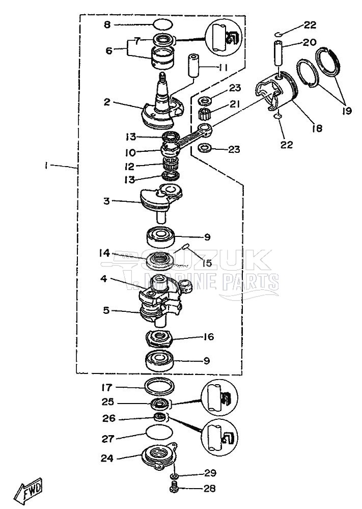 CRANKSHAFT--PISTON