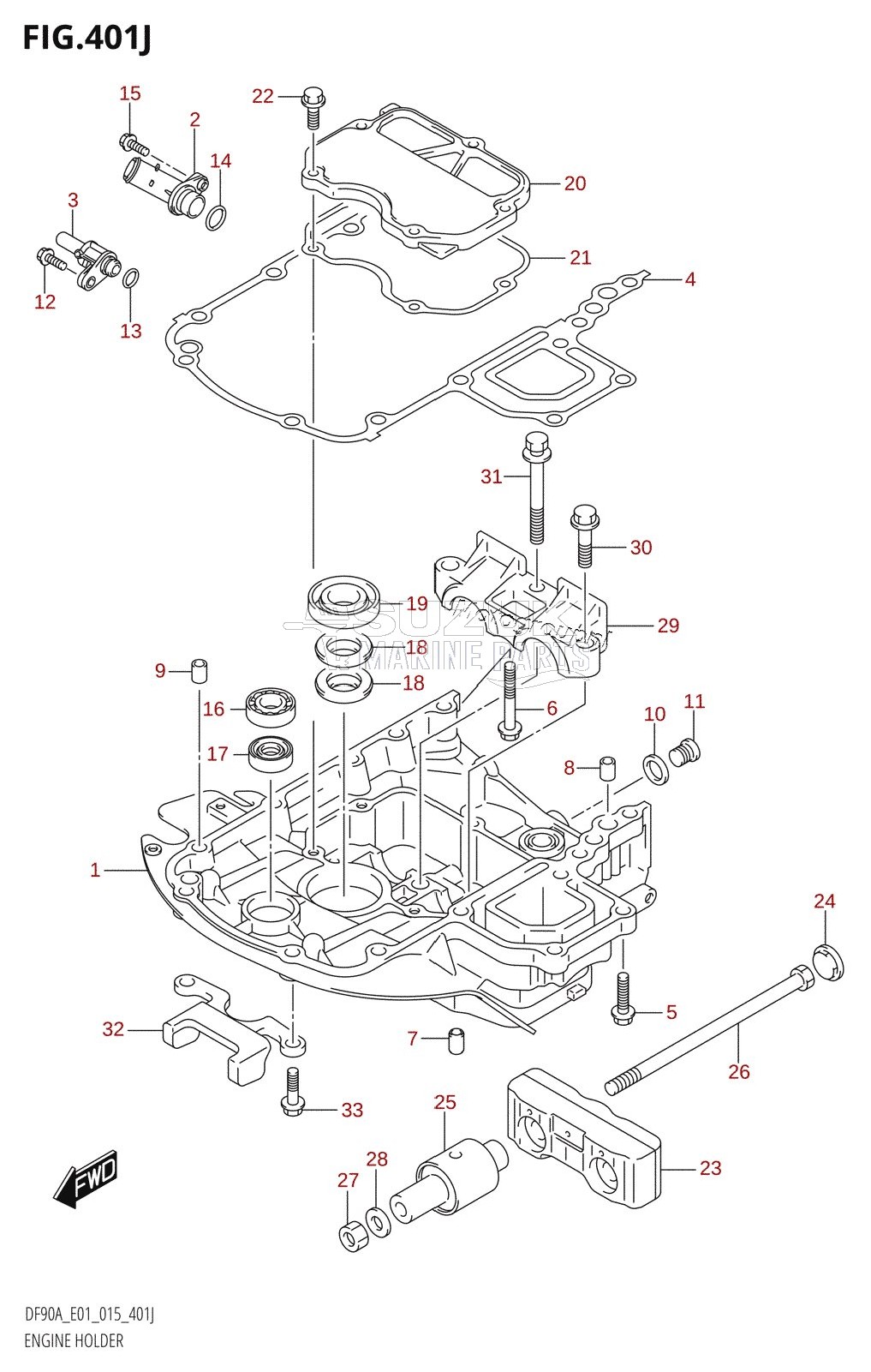 ENGINE HOLDER (DF90ATH:E01)