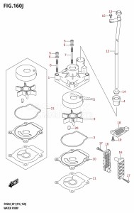 DF50A From 05003F-610001 (E01)  2016 drawing WATER PUMP (DF60AQH:E01)