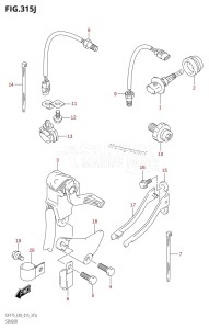 DF175T From 17502F-510001 (E03)  2015 drawing SENSOR (DF150ST:E03)