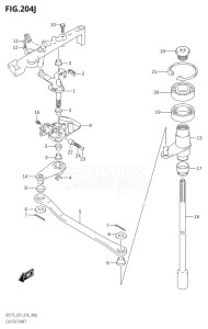 17502Z-410001 (2014) 175hp E01 E40-Gen. Export 1 - Costa Rica (DF175Z    DF175ZG) DF175Z drawing CLUTCH SHAFT (DF175T:E01)