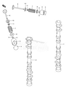 DF140 From 14001F-371001 (E40)  2003 drawing CAMSHAFT