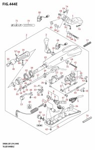 DF50A From 05004F-410001 (E01)  2014 drawing TILLER HANDLE (DF60AQH:E40)