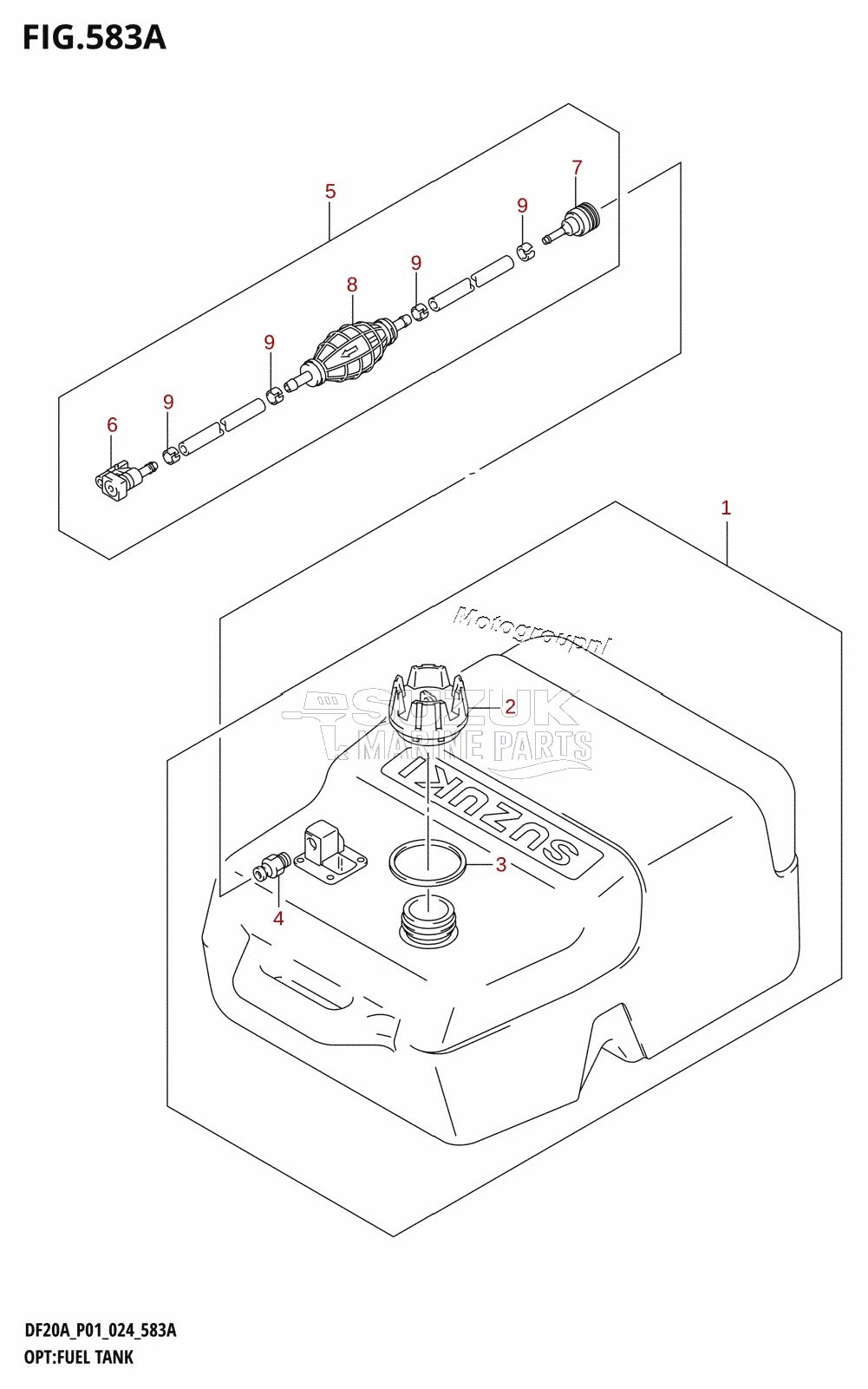 OPT:FUEL TANK (DF9.9B,DF9.9BR,DF15A,DF15AR)