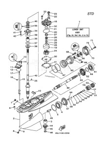 225FETOX drawing PROPELLER-HOUSING-AND-TRANSMISSION-1