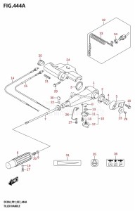 DF20A From 02002F-140001 (E01 P01 P40)  2021 drawing TILLER HANDLE (DF9.9B,DF9.9BTH,DF15A,DF20A:P01,DF20ATH)