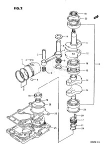 DT15C From 01502-351001 ()  1993 drawing CRANKSHAFT