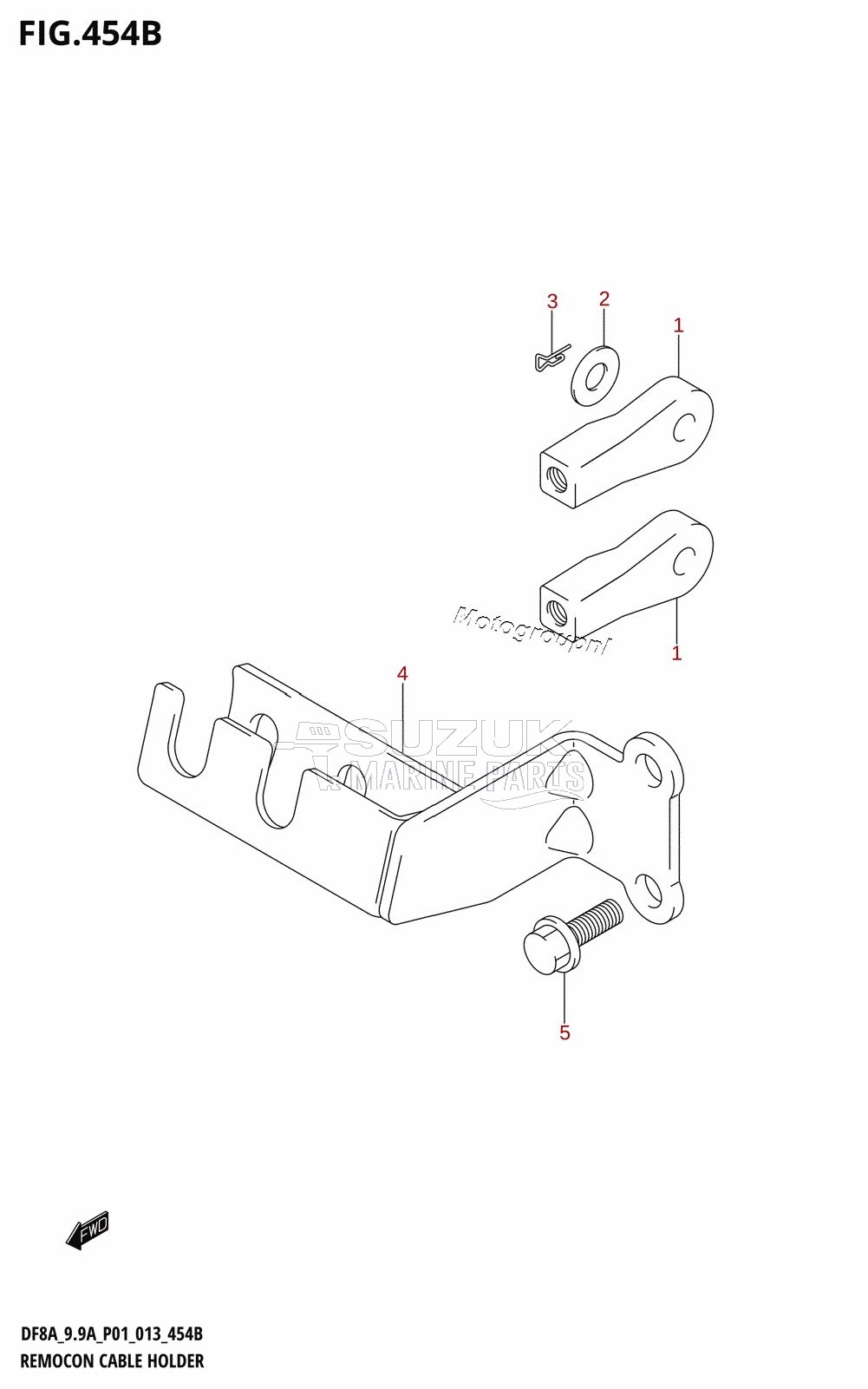 REMOCON CABLE HOLDER (DF9.9AR:P01)