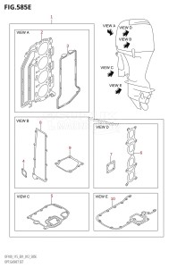 DF115Z From 11502Z-210001 (E01 E40)  2012 drawing OPT:GASKET SET (DF115Z:E01)