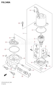 07003F-010001 (2010) 70hp E03-USA (DF70A  DF70AT  DF70AT    DF70ATH  DF70ATH   DF70ATH    DF70ATK10) DF70A drawing PTT MOTOR