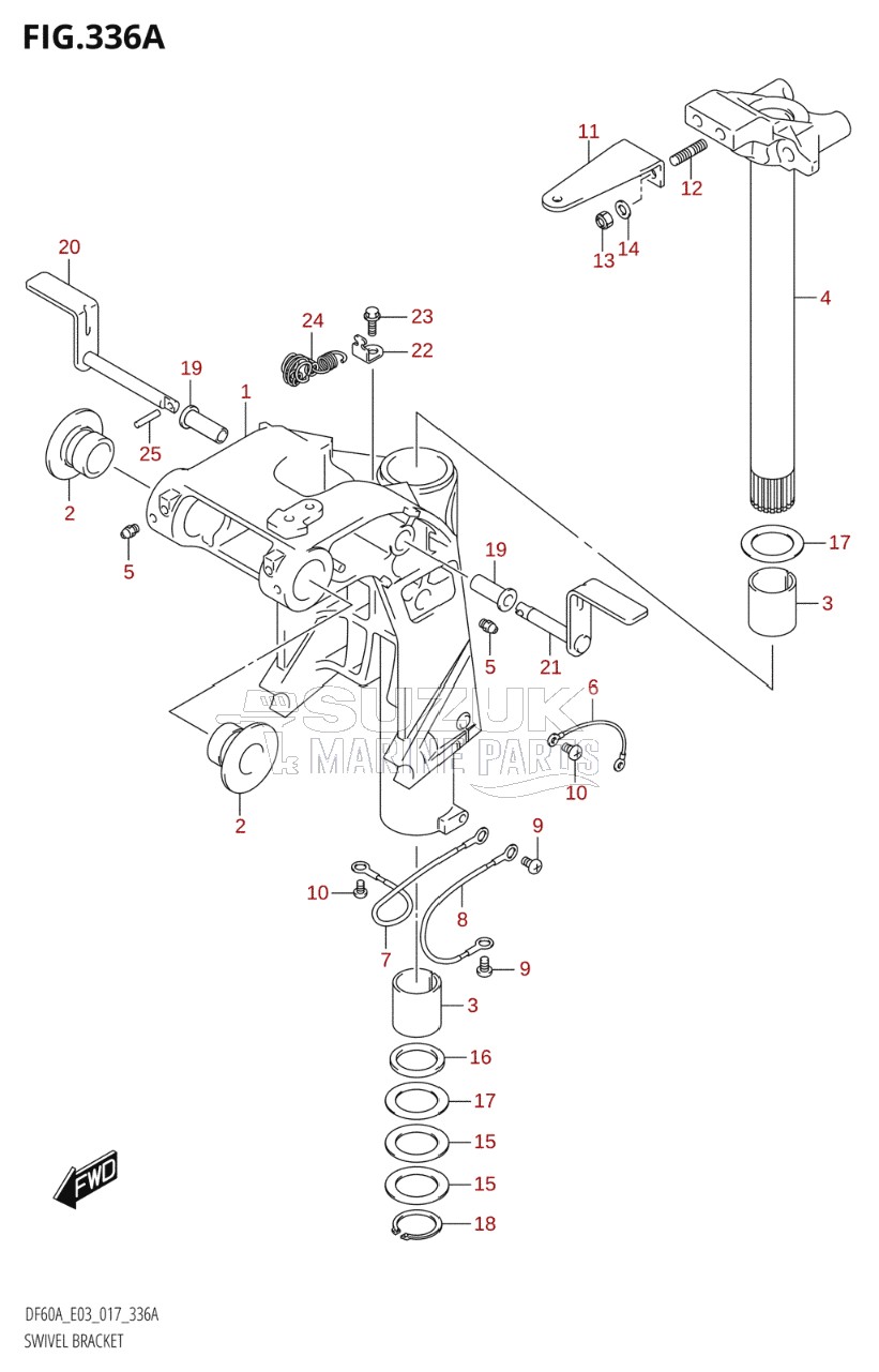 SWIVEL BRACKET (DF40A:E03)