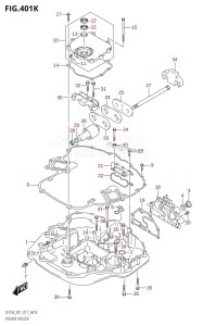 DF225T From 22503F-710001 (E01 E40)  2017 drawing ENGINE HOLDER (DF250T:E40)