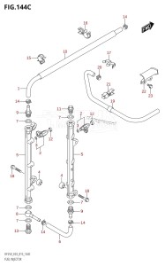 DF250T From 25004F-510001 (E03)  2015 drawing FUEL INJECTOR (DF225T:E03)