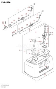 DF70 From 07001F-510001 (E01 E40)  2005 drawing FUEL TANK