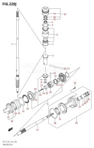 DF150 From 15002F-410001 (E01 E40)  2014 drawing TRANSMISSION (DF175T:E01)