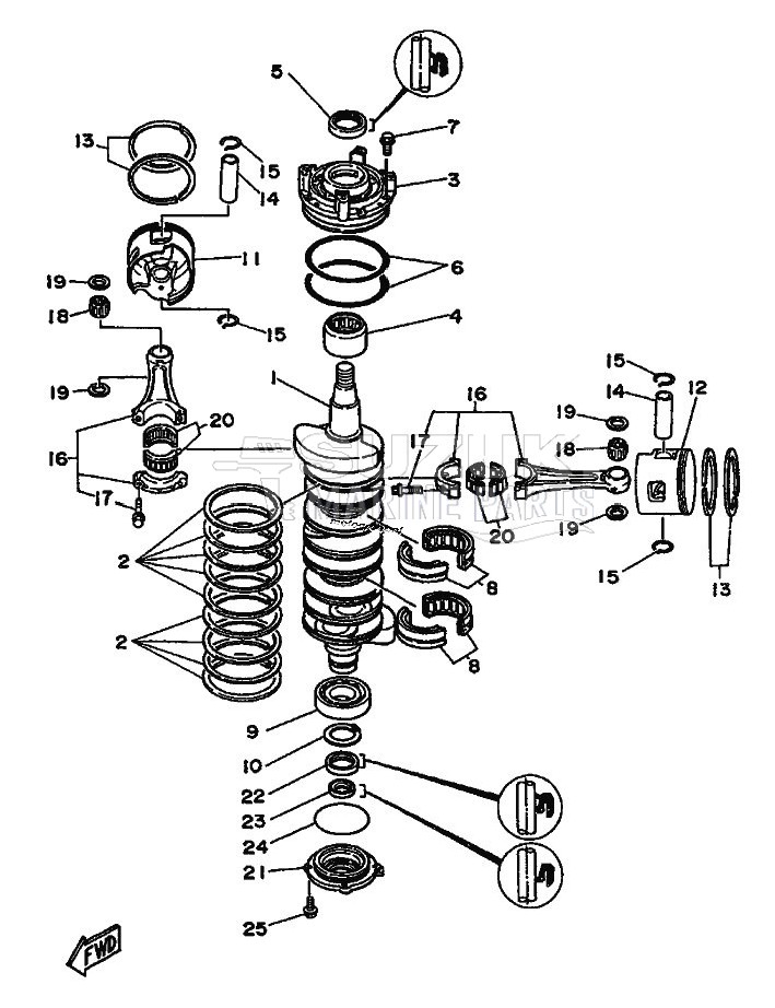 CRANKSHAFT--PISTON