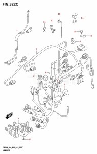 DF30A From 03003F-810001 (P01 P40)  2018 drawing HARNESS (DF25AT,DF30AT)