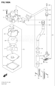 14003Z-610001 (2016) 140hp E03-USA (DF140AZ) DF140AZ drawing WATER PUMP (DF100AT:E03)