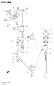 DF225T From 22503F-210001 (E01)  2012 drawing CLUTCH SHAFT (DF250Z:E40)