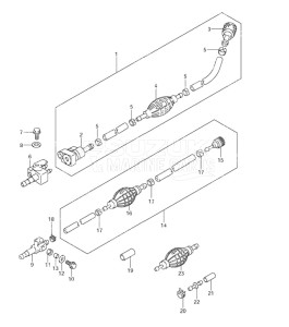 Outboard DF 115 drawing Fuel Hose