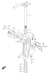 Outboard DF 350A drawing Swivel Bracket