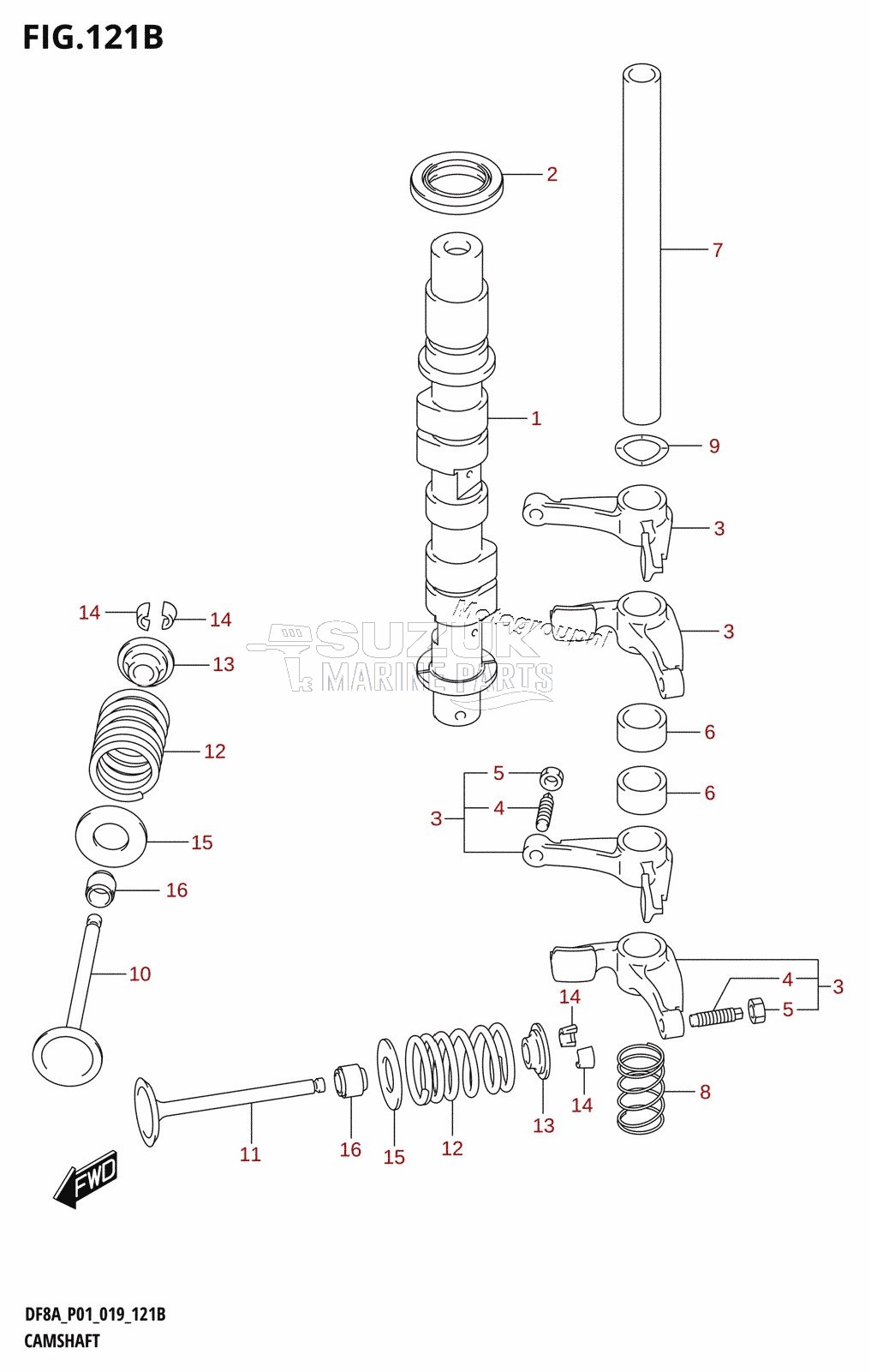 CAMSHAFT (DF8AR,DF9.9AR)