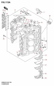 DF250A From 25003P-040001 (E01)  2020 drawing CYLINDER BLOCK