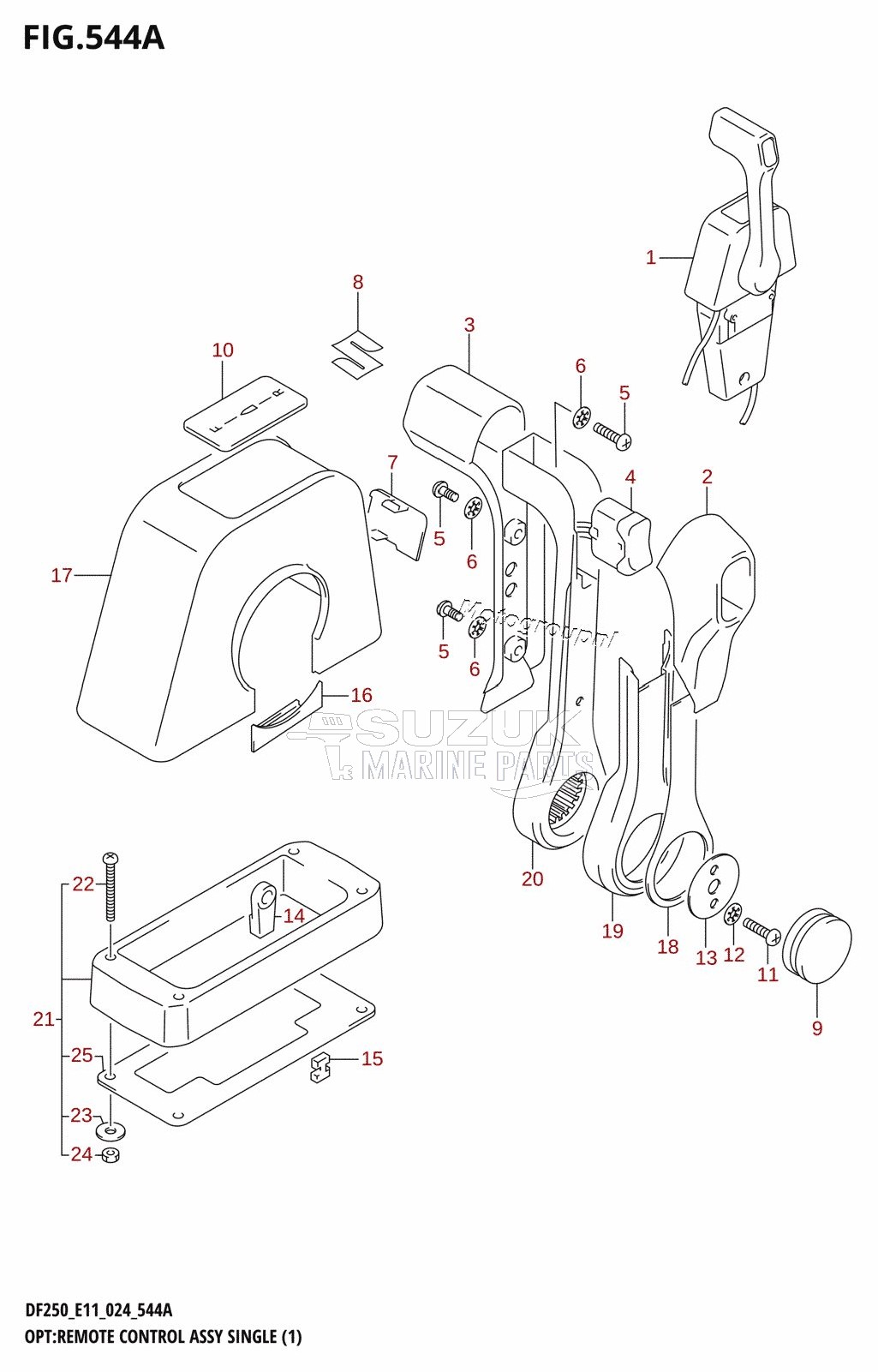 OPT:REMOTE CONTROL ASSY SINGLE (1)